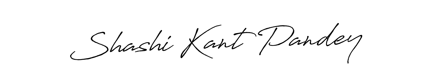 Design your own signature with our free online signature maker. With this signature software, you can create a handwritten (Antro_Vectra_Bolder) signature for name Shashi Kant Pandey. Shashi Kant Pandey signature style 7 images and pictures png