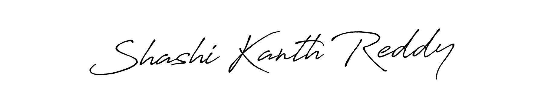 Use a signature maker to create a handwritten signature online. With this signature software, you can design (Antro_Vectra_Bolder) your own signature for name Shashi Kanth Reddy. Shashi Kanth Reddy signature style 7 images and pictures png