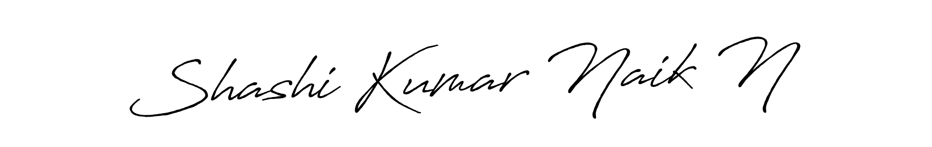 Use a signature maker to create a handwritten signature online. With this signature software, you can design (Antro_Vectra_Bolder) your own signature for name Shashi Kumar Naik N. Shashi Kumar Naik N signature style 7 images and pictures png
