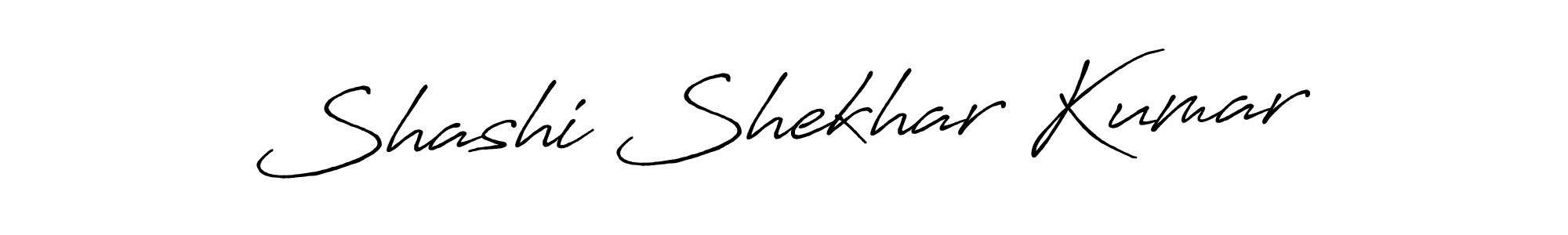 Antro_Vectra_Bolder is a professional signature style that is perfect for those who want to add a touch of class to their signature. It is also a great choice for those who want to make their signature more unique. Get Shashi Shekhar Kumar name to fancy signature for free. Shashi Shekhar Kumar signature style 7 images and pictures png