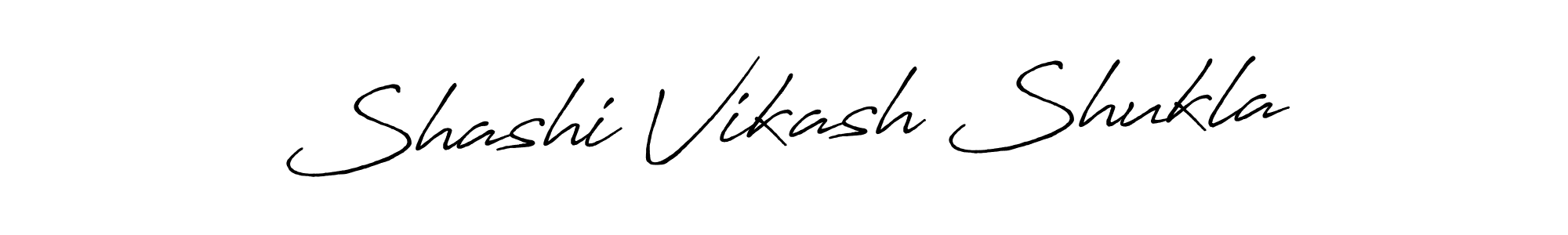 Make a beautiful signature design for name Shashi Vikash Shukla. With this signature (Antro_Vectra_Bolder) style, you can create a handwritten signature for free. Shashi Vikash Shukla signature style 7 images and pictures png
