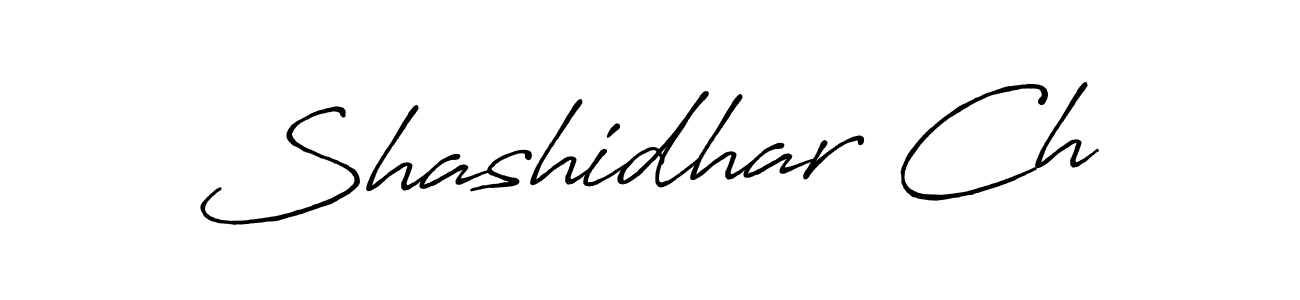 Create a beautiful signature design for name Shashidhar Ch. With this signature (Antro_Vectra_Bolder) fonts, you can make a handwritten signature for free. Shashidhar Ch signature style 7 images and pictures png