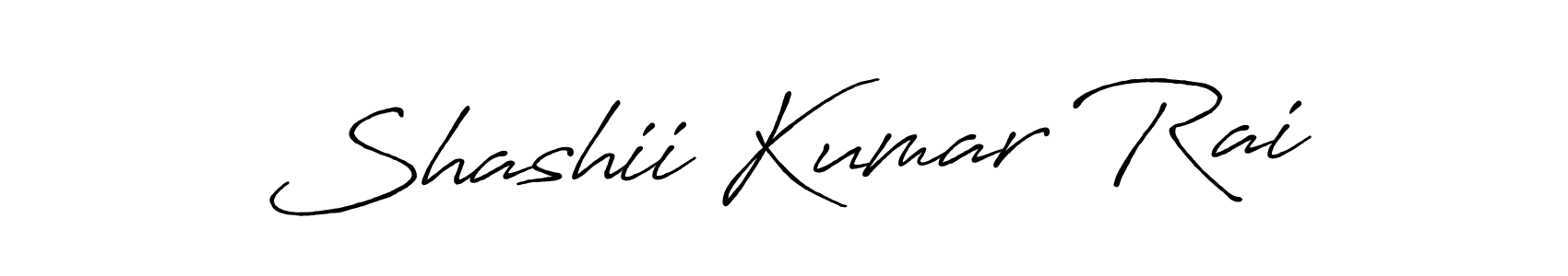 How to make Shashii Kumar Rai name signature. Use Antro_Vectra_Bolder style for creating short signs online. This is the latest handwritten sign. Shashii Kumar Rai signature style 7 images and pictures png