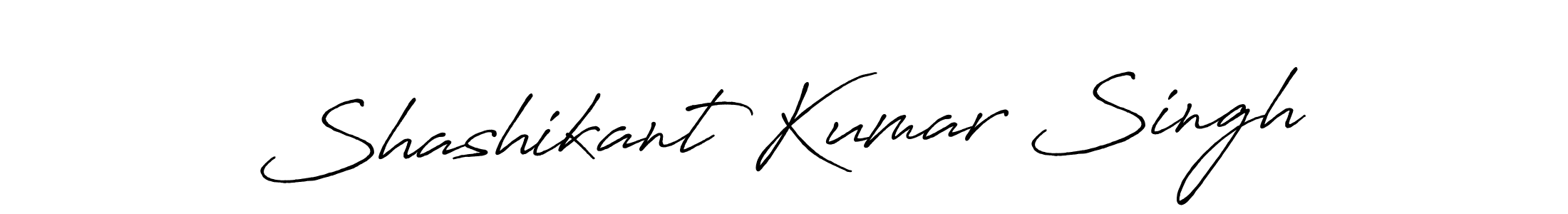 Make a beautiful signature design for name Shashikant Kumar Singh. With this signature (Antro_Vectra_Bolder) style, you can create a handwritten signature for free. Shashikant Kumar Singh signature style 7 images and pictures png