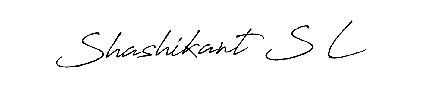 How to make Shashikant S L signature? Antro_Vectra_Bolder is a professional autograph style. Create handwritten signature for Shashikant S L name. Shashikant S L signature style 7 images and pictures png