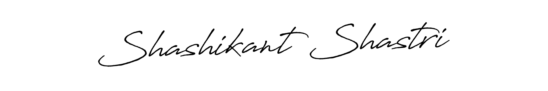 Create a beautiful signature design for name Shashikant Shastri. With this signature (Antro_Vectra_Bolder) fonts, you can make a handwritten signature for free. Shashikant Shastri signature style 7 images and pictures png