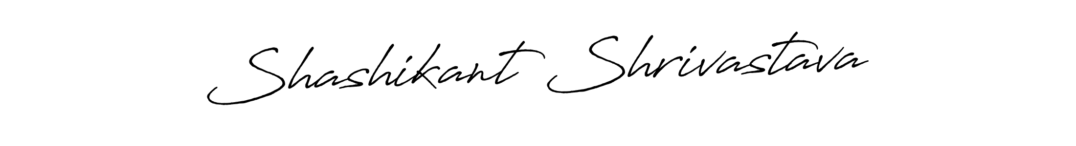 Create a beautiful signature design for name Shashikant Shrivastava. With this signature (Antro_Vectra_Bolder) fonts, you can make a handwritten signature for free. Shashikant Shrivastava signature style 7 images and pictures png