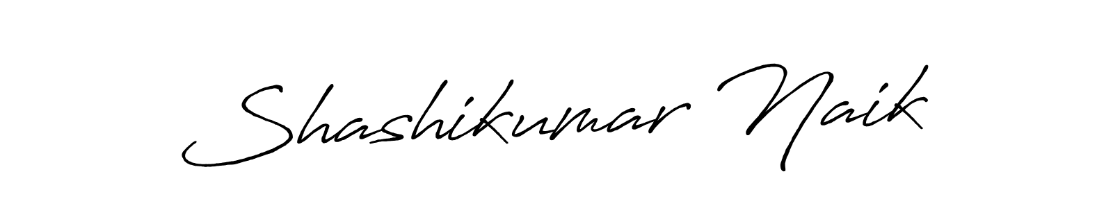 How to make Shashikumar Naik name signature. Use Antro_Vectra_Bolder style for creating short signs online. This is the latest handwritten sign. Shashikumar Naik signature style 7 images and pictures png