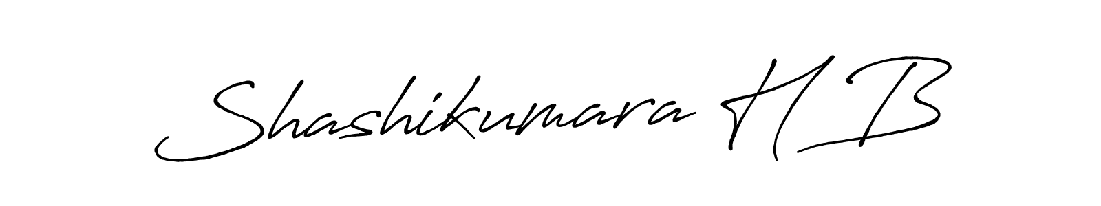 Shashikumara H B stylish signature style. Best Handwritten Sign (Antro_Vectra_Bolder) for my name. Handwritten Signature Collection Ideas for my name Shashikumara H B. Shashikumara H B signature style 7 images and pictures png