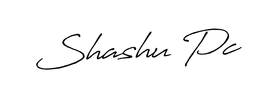 You should practise on your own different ways (Antro_Vectra_Bolder) to write your name (Shashu Pc) in signature. don't let someone else do it for you. Shashu Pc signature style 7 images and pictures png