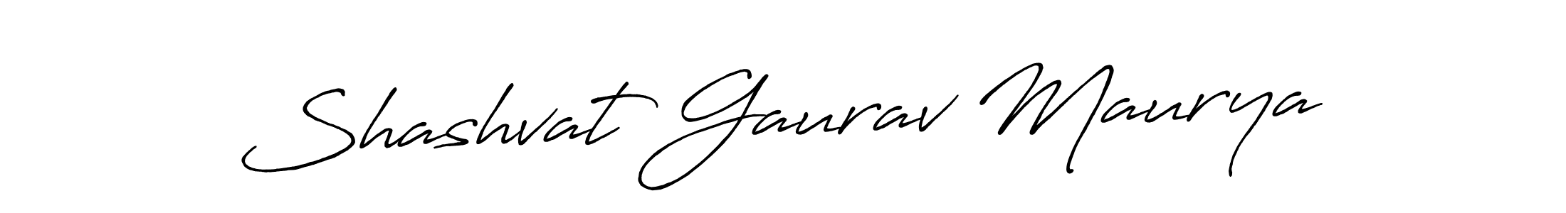 The best way (Antro_Vectra_Bolder) to make a short signature is to pick only two or three words in your name. The name Shashvat Gaurav Maurya include a total of six letters. For converting this name. Shashvat Gaurav Maurya signature style 7 images and pictures png