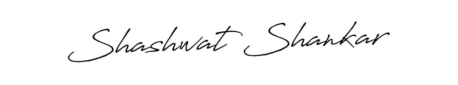 Create a beautiful signature design for name Shashwat Shankar. With this signature (Antro_Vectra_Bolder) fonts, you can make a handwritten signature for free. Shashwat Shankar signature style 7 images and pictures png