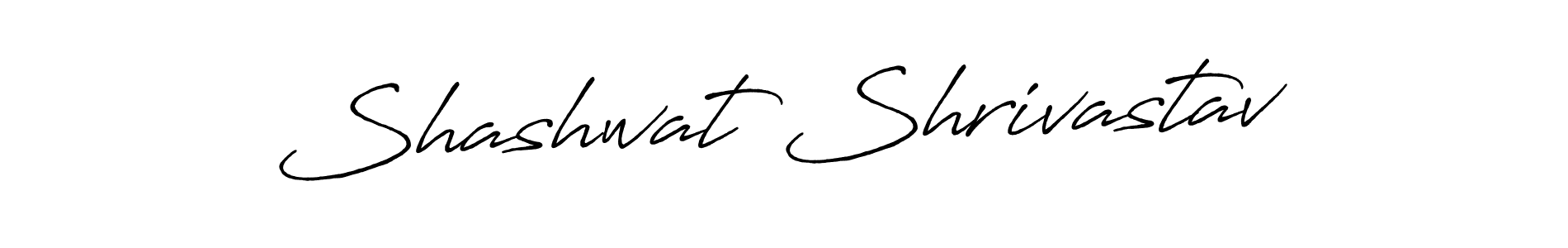 Make a beautiful signature design for name Shashwat Shrivastav. With this signature (Antro_Vectra_Bolder) style, you can create a handwritten signature for free. Shashwat Shrivastav signature style 7 images and pictures png