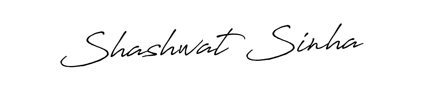 Shashwat Sinha stylish signature style. Best Handwritten Sign (Antro_Vectra_Bolder) for my name. Handwritten Signature Collection Ideas for my name Shashwat Sinha. Shashwat Sinha signature style 7 images and pictures png