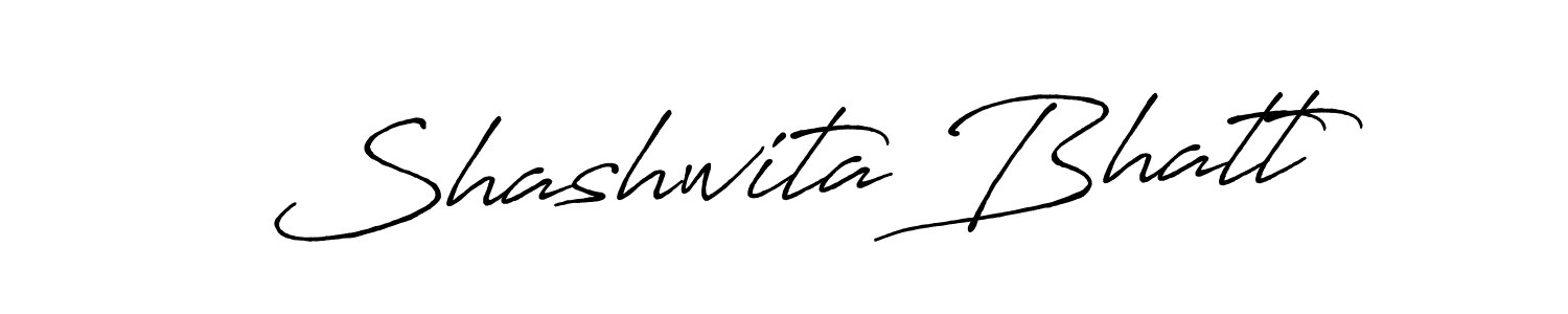 Also we have Shashwita Bhatt name is the best signature style. Create professional handwritten signature collection using Antro_Vectra_Bolder autograph style. Shashwita Bhatt signature style 7 images and pictures png