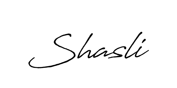 Shasli stylish signature style. Best Handwritten Sign (Antro_Vectra_Bolder) for my name. Handwritten Signature Collection Ideas for my name Shasli. Shasli signature style 7 images and pictures png