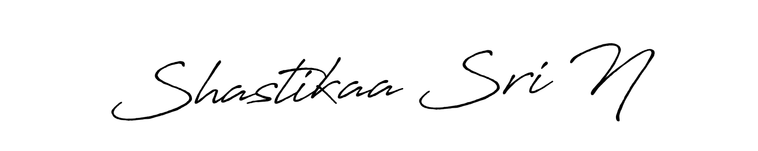 Also we have Shastikaa Sri N name is the best signature style. Create professional handwritten signature collection using Antro_Vectra_Bolder autograph style. Shastikaa Sri N signature style 7 images and pictures png