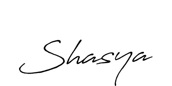 Shasya stylish signature style. Best Handwritten Sign (Antro_Vectra_Bolder) for my name. Handwritten Signature Collection Ideas for my name Shasya. Shasya signature style 7 images and pictures png