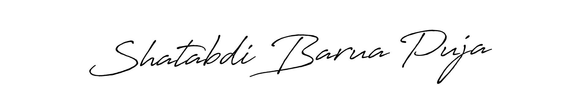 Similarly Antro_Vectra_Bolder is the best handwritten signature design. Signature creator online .You can use it as an online autograph creator for name Shatabdi Barua Puja. Shatabdi Barua Puja signature style 7 images and pictures png