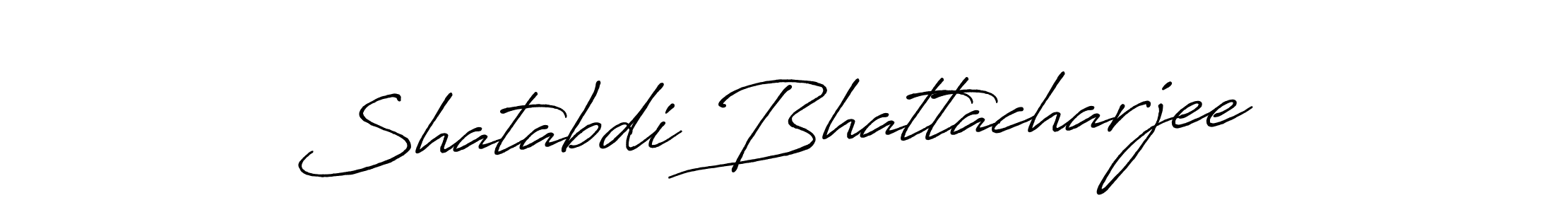 How to make Shatabdi Bhattacharjee signature? Antro_Vectra_Bolder is a professional autograph style. Create handwritten signature for Shatabdi Bhattacharjee name. Shatabdi Bhattacharjee signature style 7 images and pictures png