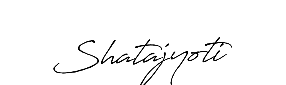 Create a beautiful signature design for name Shatajyoti. With this signature (Antro_Vectra_Bolder) fonts, you can make a handwritten signature for free. Shatajyoti signature style 7 images and pictures png