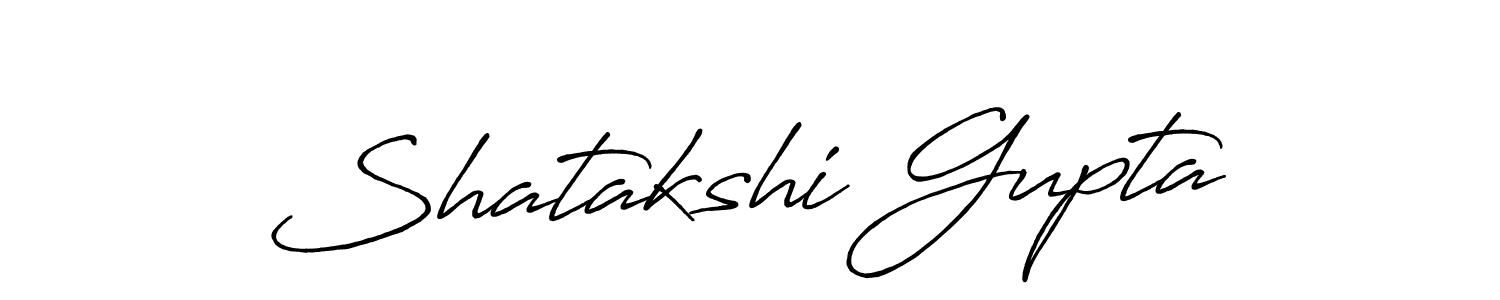 How to make Shatakshi Gupta signature? Antro_Vectra_Bolder is a professional autograph style. Create handwritten signature for Shatakshi Gupta name. Shatakshi Gupta signature style 7 images and pictures png