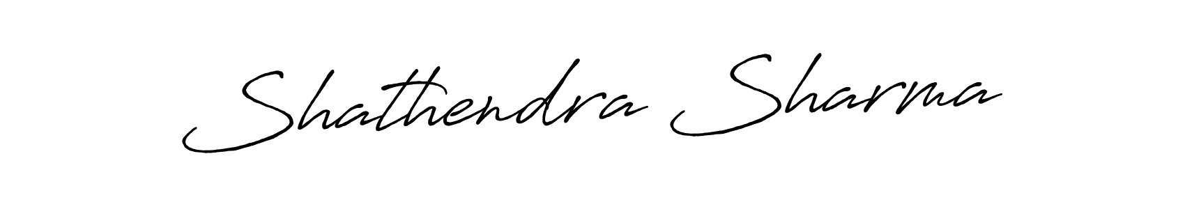 Create a beautiful signature design for name Shathendra Sharma. With this signature (Antro_Vectra_Bolder) fonts, you can make a handwritten signature for free. Shathendra Sharma signature style 7 images and pictures png