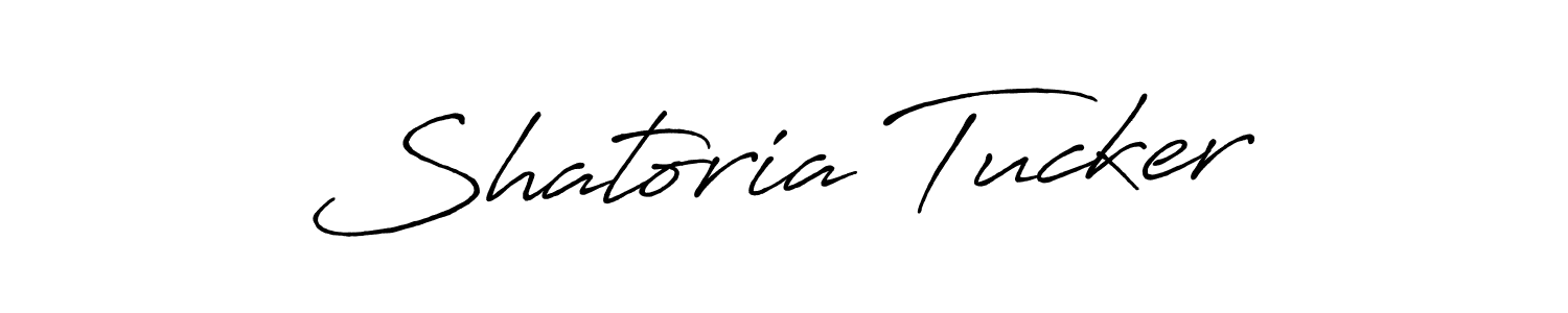 How to make Shatoria Tucker signature? Antro_Vectra_Bolder is a professional autograph style. Create handwritten signature for Shatoria Tucker name. Shatoria Tucker signature style 7 images and pictures png