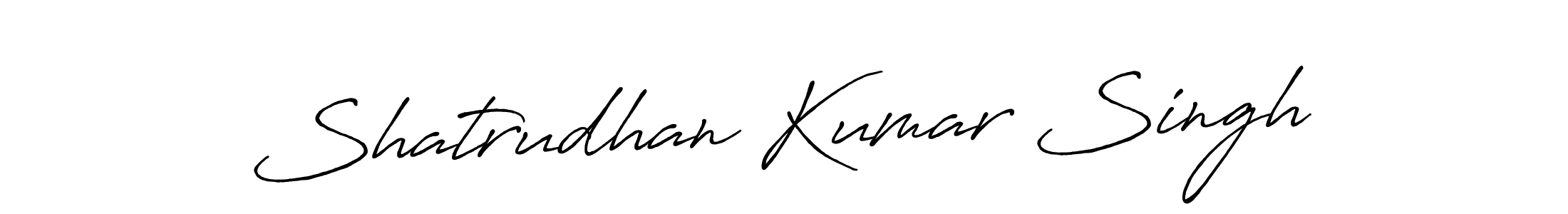 How to make Shatrudhan Kumar Singh name signature. Use Antro_Vectra_Bolder style for creating short signs online. This is the latest handwritten sign. Shatrudhan Kumar Singh signature style 7 images and pictures png