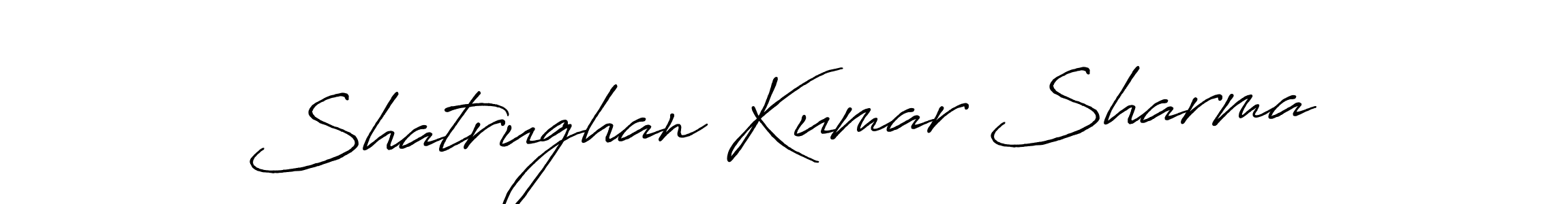 Make a beautiful signature design for name Shatrughan Kumar Sharma. With this signature (Antro_Vectra_Bolder) style, you can create a handwritten signature for free. Shatrughan Kumar Sharma signature style 7 images and pictures png