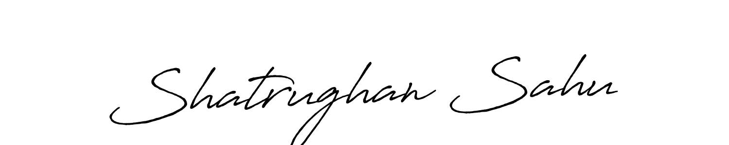 Use a signature maker to create a handwritten signature online. With this signature software, you can design (Antro_Vectra_Bolder) your own signature for name Shatrughan Sahu. Shatrughan Sahu signature style 7 images and pictures png