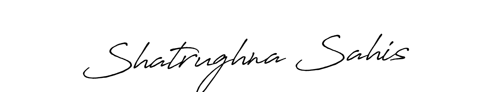 Design your own signature with our free online signature maker. With this signature software, you can create a handwritten (Antro_Vectra_Bolder) signature for name Shatrughna Sahis. Shatrughna Sahis signature style 7 images and pictures png