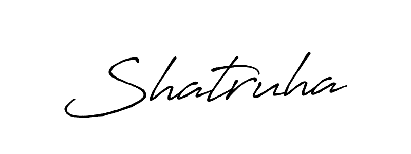 if you are searching for the best signature style for your name Shatruha. so please give up your signature search. here we have designed multiple signature styles  using Antro_Vectra_Bolder. Shatruha signature style 7 images and pictures png