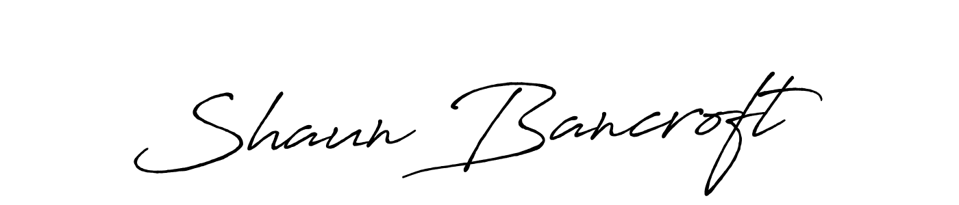 How to make Shaun Bancroft name signature. Use Antro_Vectra_Bolder style for creating short signs online. This is the latest handwritten sign. Shaun Bancroft signature style 7 images and pictures png