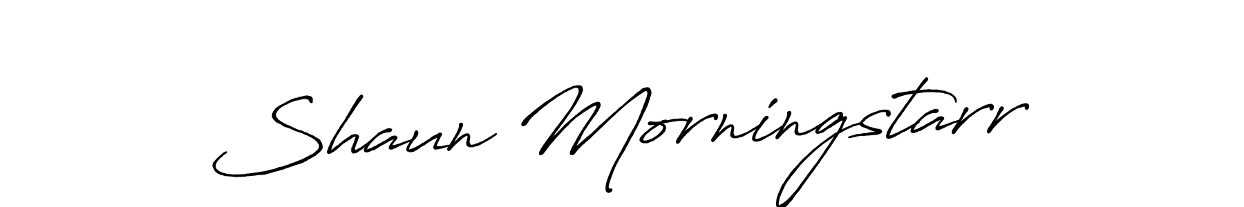 How to make Shaun Morningstarr name signature. Use Antro_Vectra_Bolder style for creating short signs online. This is the latest handwritten sign. Shaun Morningstarr signature style 7 images and pictures png