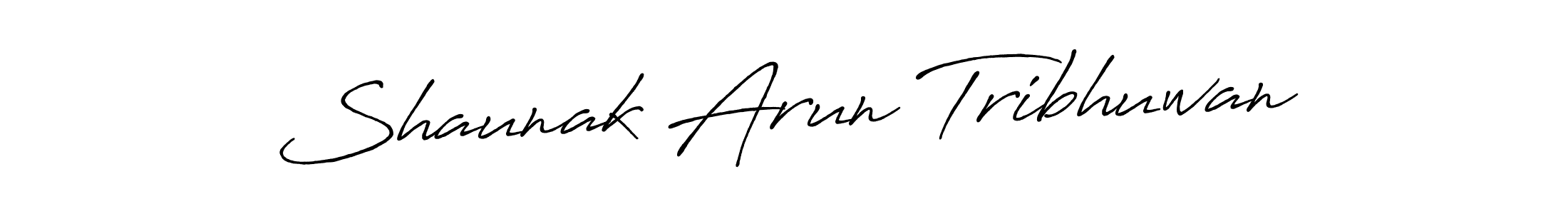 Antro_Vectra_Bolder is a professional signature style that is perfect for those who want to add a touch of class to their signature. It is also a great choice for those who want to make their signature more unique. Get Shaunak Arun Tribhuwan name to fancy signature for free. Shaunak Arun Tribhuwan signature style 7 images and pictures png