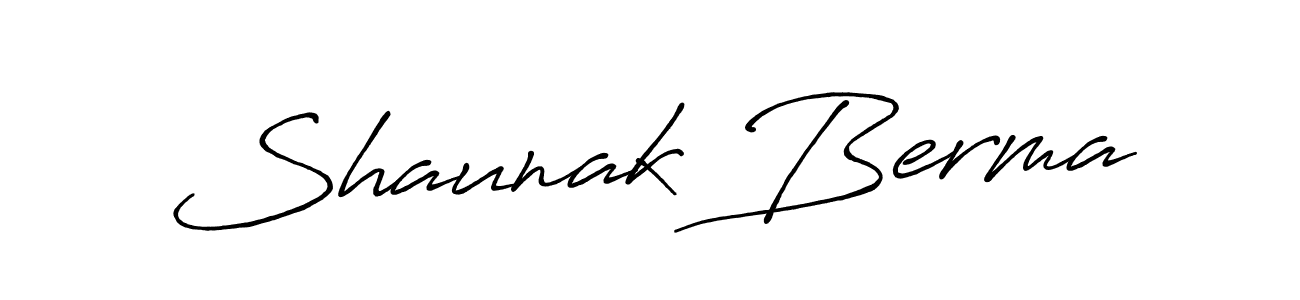 Design your own signature with our free online signature maker. With this signature software, you can create a handwritten (Antro_Vectra_Bolder) signature for name Shaunak Berma. Shaunak Berma signature style 7 images and pictures png