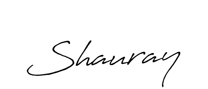 Shauray stylish signature style. Best Handwritten Sign (Antro_Vectra_Bolder) for my name. Handwritten Signature Collection Ideas for my name Shauray. Shauray signature style 7 images and pictures png