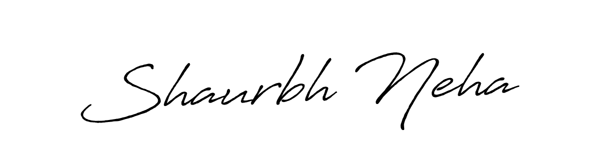 Shaurbh Neha stylish signature style. Best Handwritten Sign (Antro_Vectra_Bolder) for my name. Handwritten Signature Collection Ideas for my name Shaurbh Neha. Shaurbh Neha signature style 7 images and pictures png