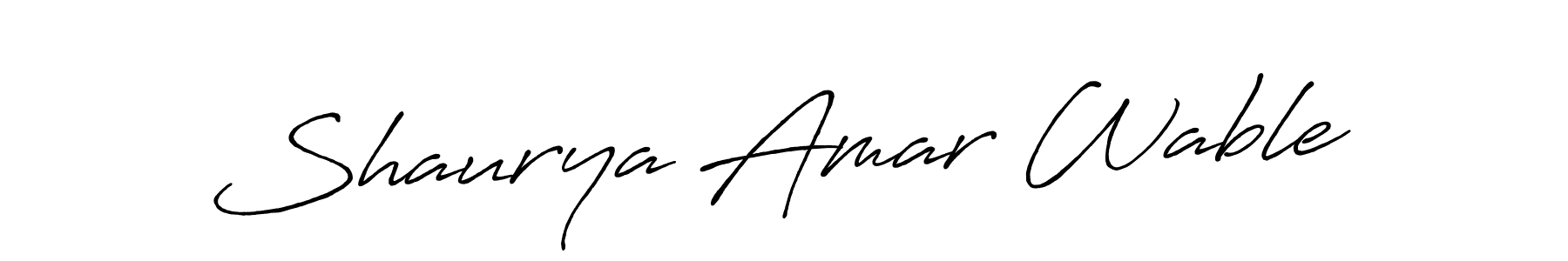 Make a short Shaurya Amar Wable signature style. Manage your documents anywhere anytime using Antro_Vectra_Bolder. Create and add eSignatures, submit forms, share and send files easily. Shaurya Amar Wable signature style 7 images and pictures png