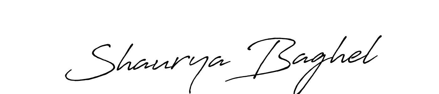How to make Shaurya Baghel signature? Antro_Vectra_Bolder is a professional autograph style. Create handwritten signature for Shaurya Baghel name. Shaurya Baghel signature style 7 images and pictures png