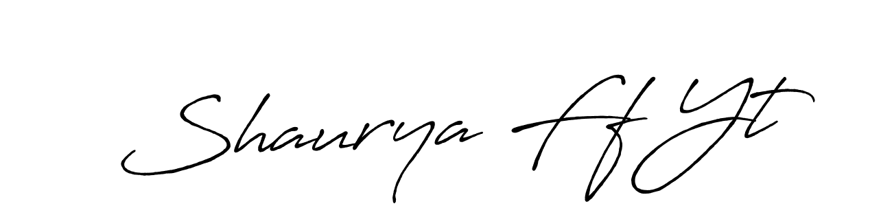 It looks lik you need a new signature style for name Shaurya Ff Yt. Design unique handwritten (Antro_Vectra_Bolder) signature with our free signature maker in just a few clicks. Shaurya Ff Yt signature style 7 images and pictures png