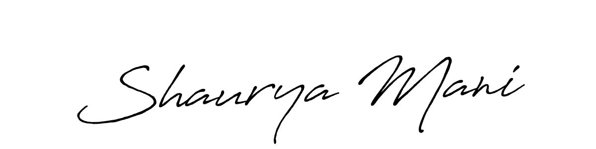 You can use this online signature creator to create a handwritten signature for the name Shaurya Mani. This is the best online autograph maker. Shaurya Mani signature style 7 images and pictures png