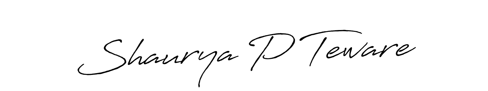 Once you've used our free online signature maker to create your best signature Antro_Vectra_Bolder style, it's time to enjoy all of the benefits that Shaurya P Teware name signing documents. Shaurya P Teware signature style 7 images and pictures png