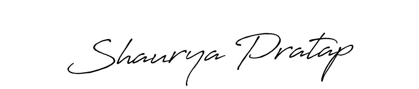 Make a beautiful signature design for name Shaurya Pratap. With this signature (Antro_Vectra_Bolder) style, you can create a handwritten signature for free. Shaurya Pratap signature style 7 images and pictures png