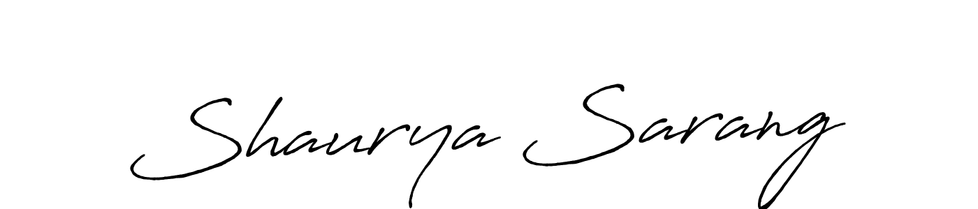 Also You can easily find your signature by using the search form. We will create Shaurya Sarang name handwritten signature images for you free of cost using Antro_Vectra_Bolder sign style. Shaurya Sarang signature style 7 images and pictures png