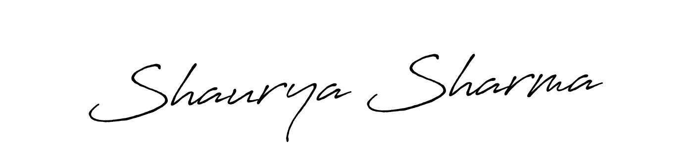 Antro_Vectra_Bolder is a professional signature style that is perfect for those who want to add a touch of class to their signature. It is also a great choice for those who want to make their signature more unique. Get Shaurya Sharma name to fancy signature for free. Shaurya Sharma signature style 7 images and pictures png