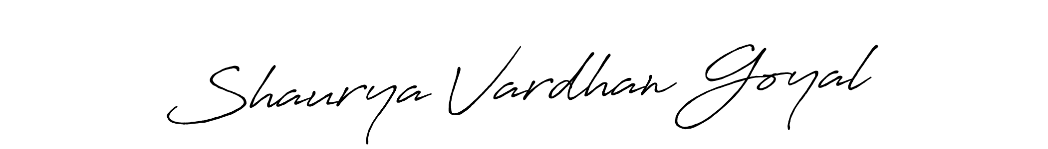 Use a signature maker to create a handwritten signature online. With this signature software, you can design (Antro_Vectra_Bolder) your own signature for name Shaurya Vardhan Goyal. Shaurya Vardhan Goyal signature style 7 images and pictures png