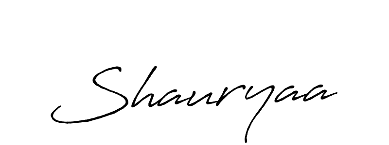 Also we have Shauryaa name is the best signature style. Create professional handwritten signature collection using Antro_Vectra_Bolder autograph style. Shauryaa signature style 7 images and pictures png