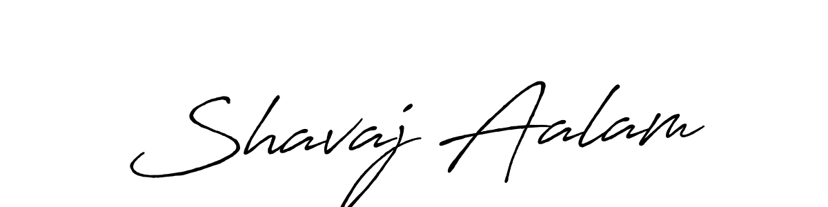 Design your own signature with our free online signature maker. With this signature software, you can create a handwritten (Antro_Vectra_Bolder) signature for name Shavaj Aalam. Shavaj Aalam signature style 7 images and pictures png